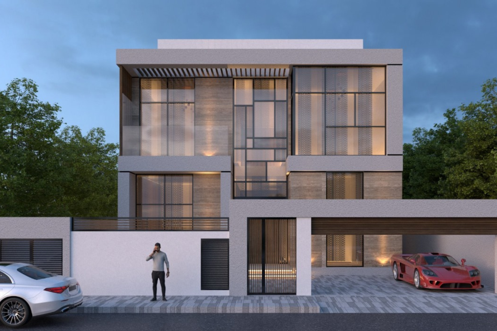 Private Villa (G+1) +  Parking shed + Compound wall Plot no-6075