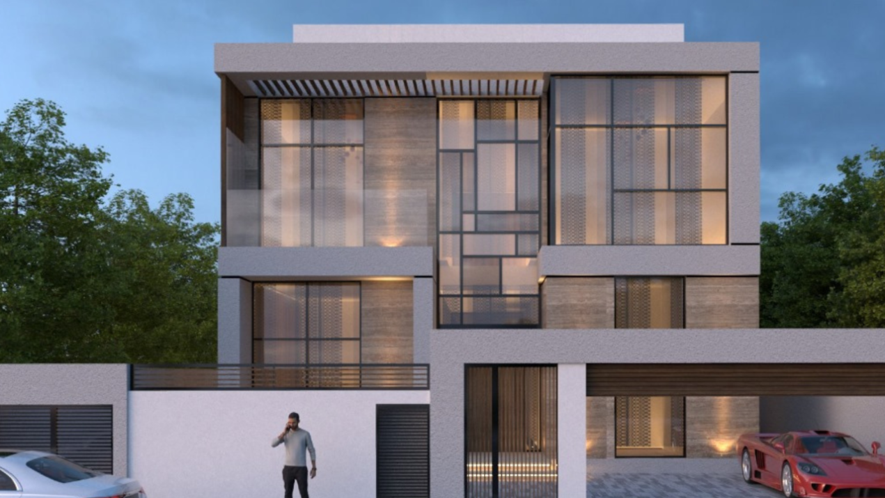 Private Villa (G+1) +  Parking shed + Compound wall Plot no-6075